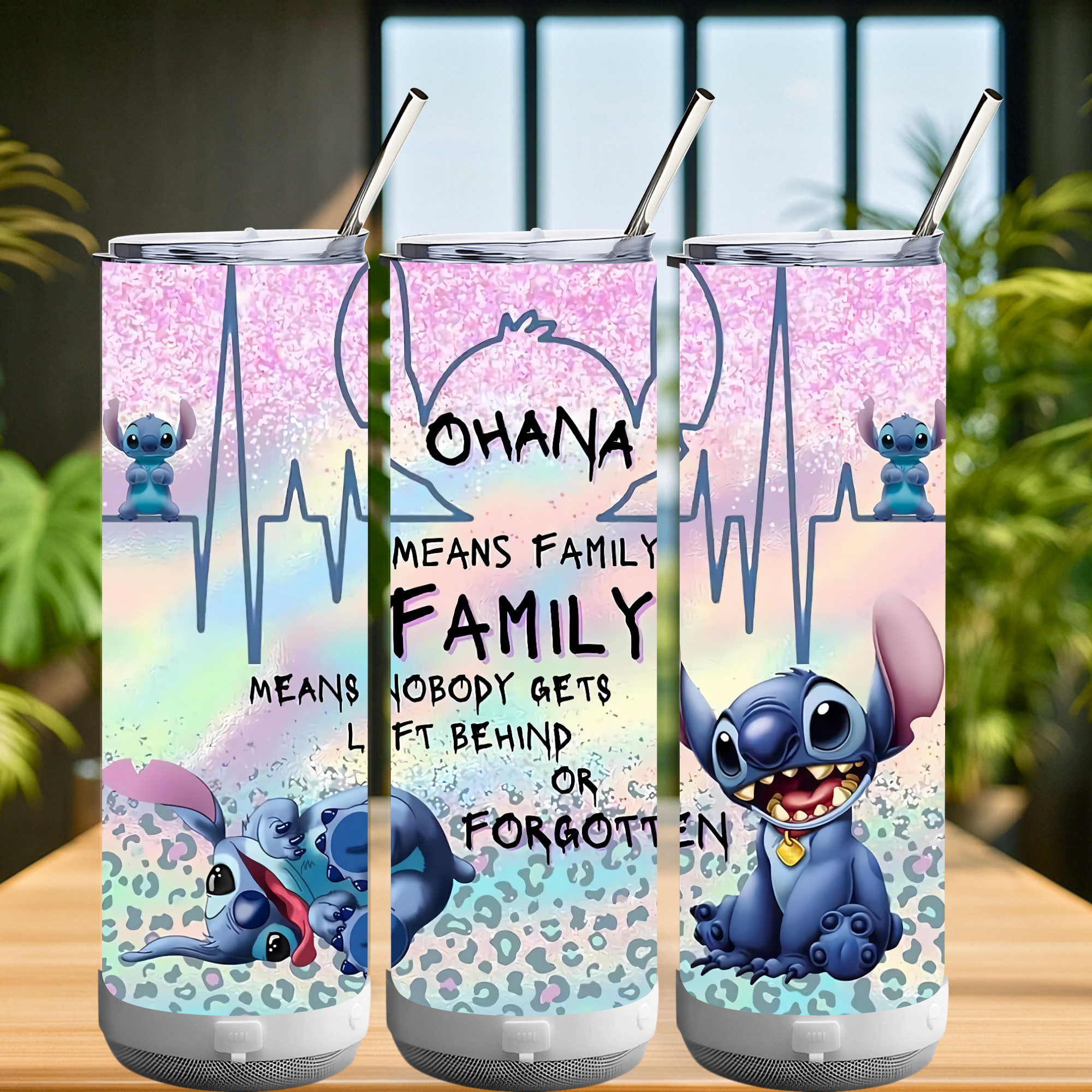 20oz White Bluetooth-Speaker Tumbler