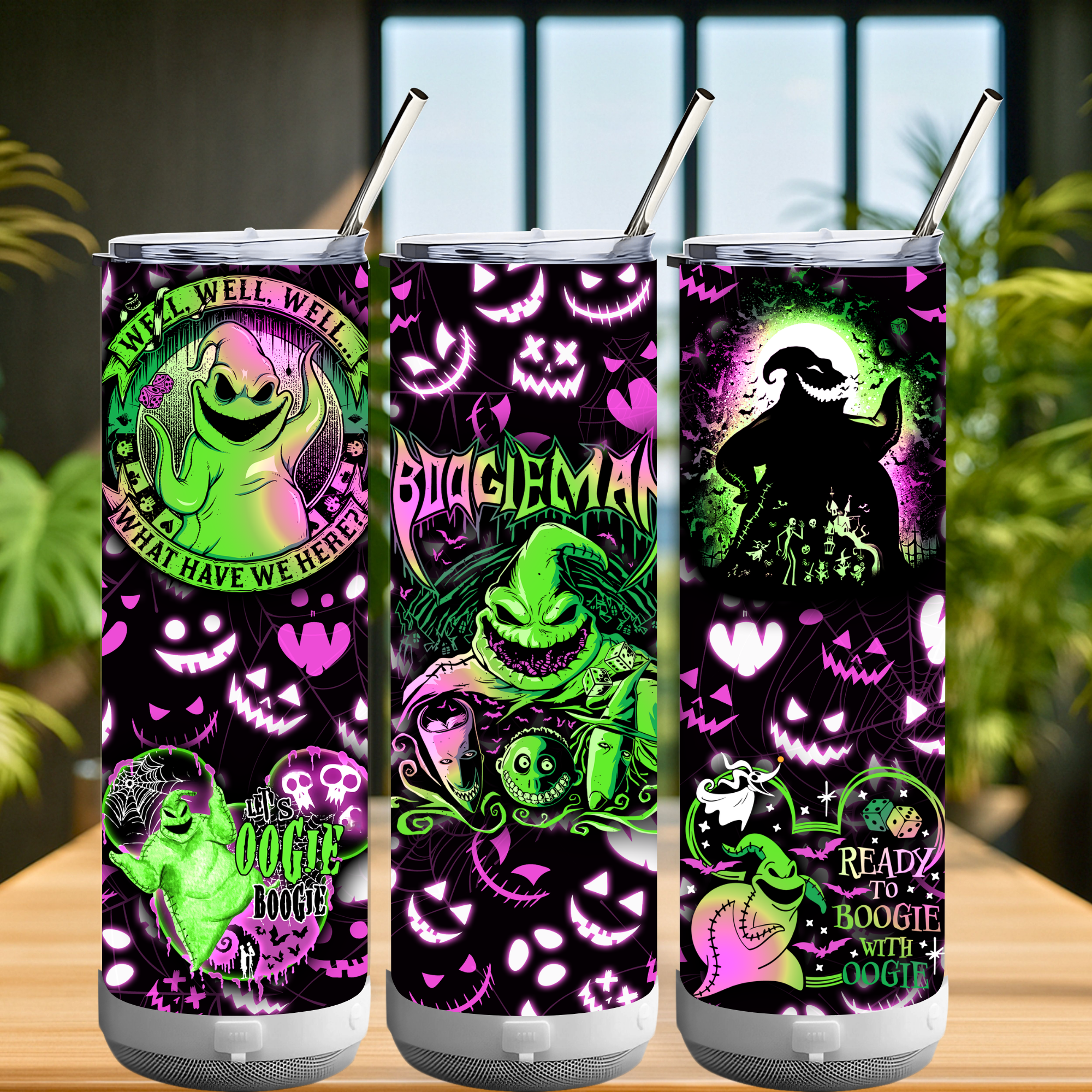 20oz White Bluetooth-Speaker Tumbler