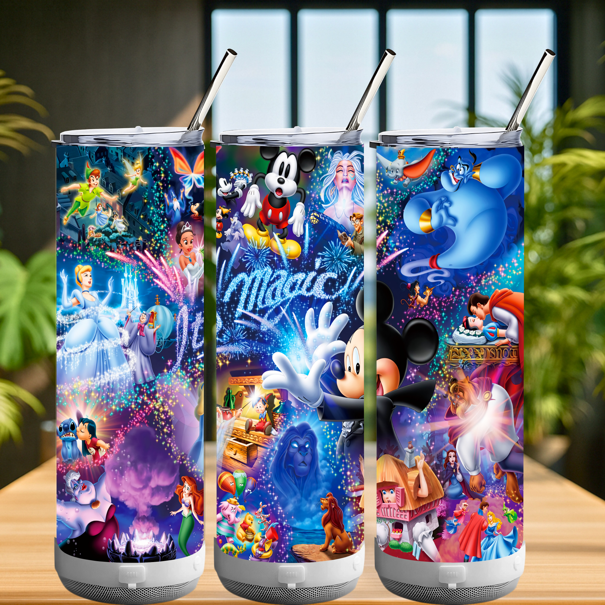 20oz White Bluetooth-Speaker Tumbler